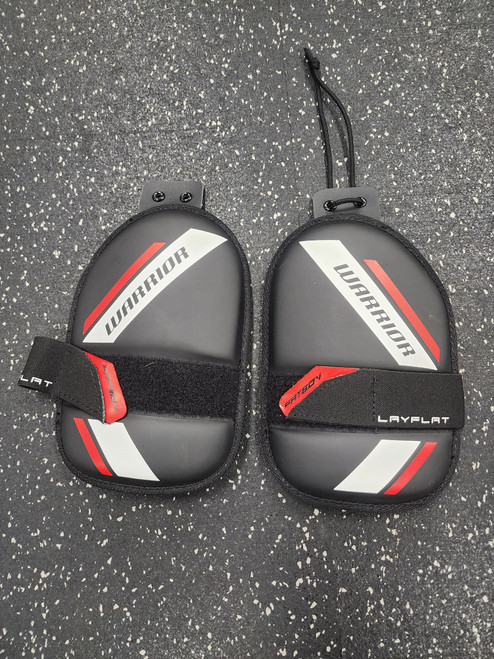 Vist Large View of Product Image Which is Used Warrior FATBOY Box Lacrosse Arm Pads/Guards Black Junior
