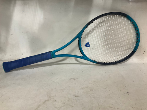 Vist Large View of Product Image Which is Used Diadem ELEVATE Adult Tennis Racquet Turquoise 4 1/4"