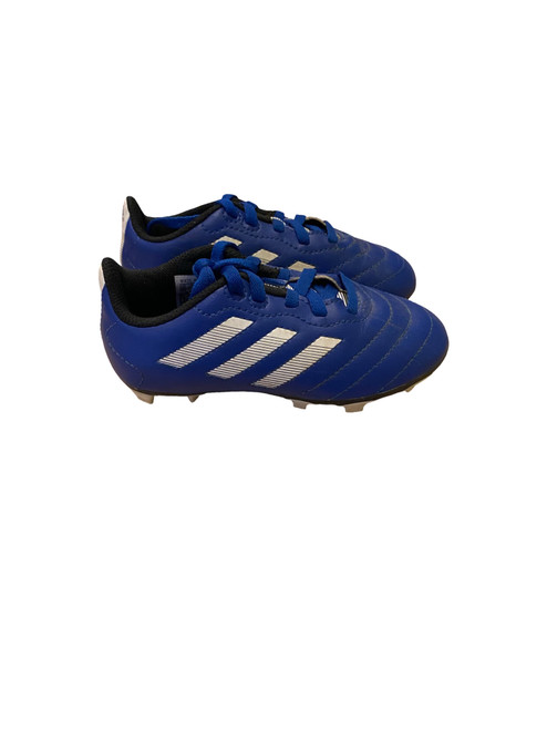 Vist Large View of Product Image Which is Used Adidas Soccer Cleats Navy Blue Youth 10.0