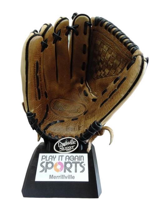 Vist Large View of Product Image Which is Used Louisville Slugger FPS1201 LH Throw Fastpitch Gloves Brown 12"