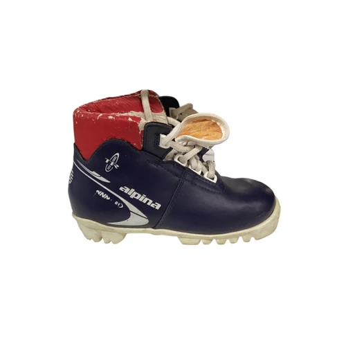 Vist Large View of Product Image Which is Used Alpina Boys NNN XC Ski Boots Navy Blue YT-12