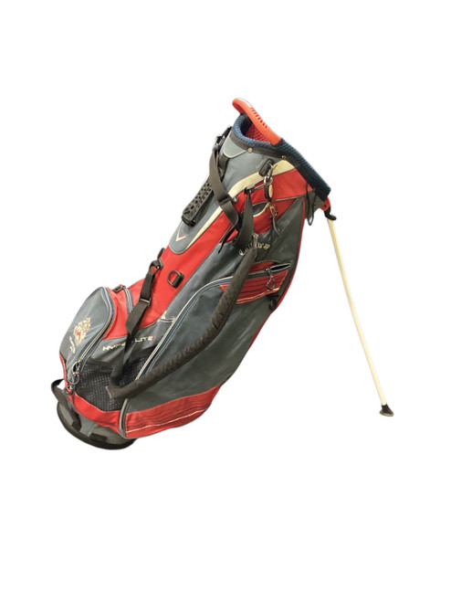 Vist Large View of Product Image Which is Used Callaway HYPERLITE 3 STAND BAG Mens Stand Bag Navy Blue
