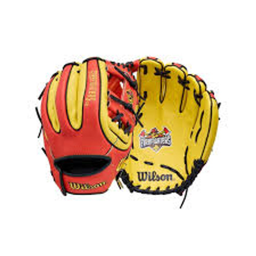 New Wilson 450 Firefighters 11" Right Hand Throw Baseball Glove Vist Large View of Product Image Which is New Wilson 450 Firefighters 11" Right Hand Throw Baseball Glove