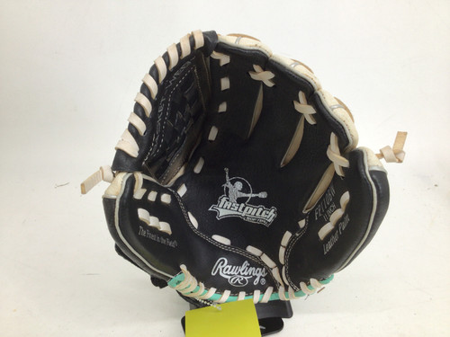 Vist Large View of Product Image Which is Used Rawlings FASTPITCH 11 IN RHT SB GLOVE RH Throw Fastpitch Gloves White 11"