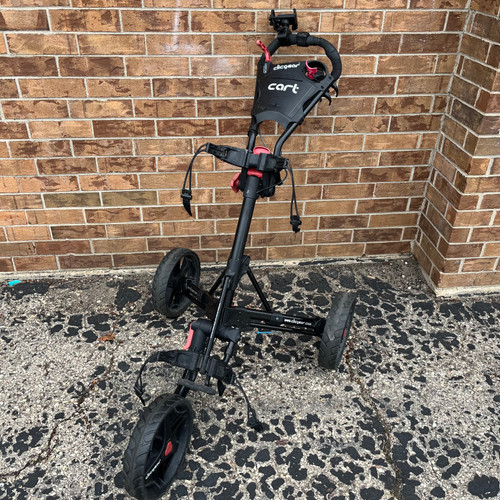 Vist Large View of Product Image Which is Used Clicgear Golf Cart Black 3 Wheel