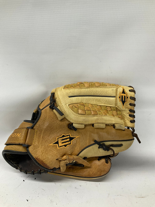 Vist Large View of Product Image Which is Used Easton NES13 BB/SB Glove RH Throw Brown 13"