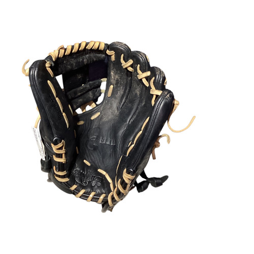 Vist Large View of Product Image Which is Used Rawlings GG ELITE BB/SB Glove RH Throw Black 11 1/2"