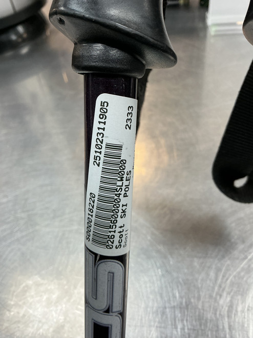 Vist Large View of Product Image Which is Used Scott SKI POLES Mens DH Ski Pole Black 130 cm / 52 in