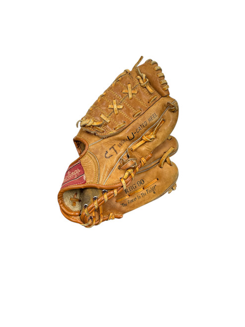 Vist Large View of Product Image Which is Used Rawlings RBG90 RHT GLOVE BB/SB Glove RH Throw Brown 9"