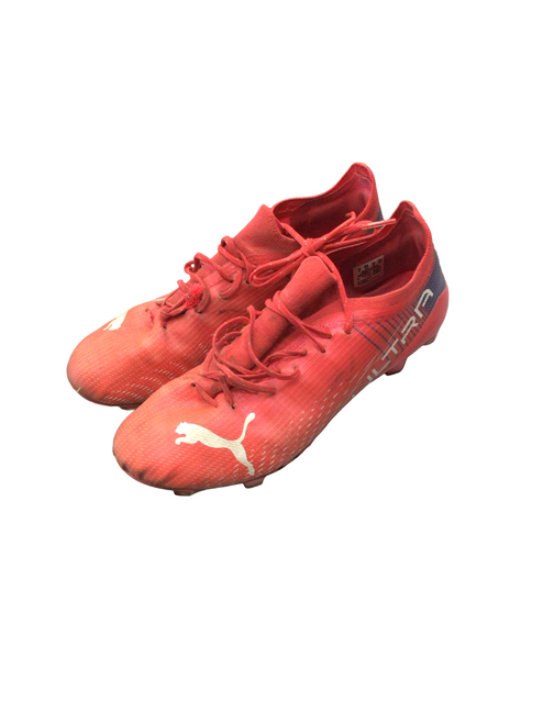 Vist Large View of Product Image Which is Used Puma Soccer Cleats Red Senior 8