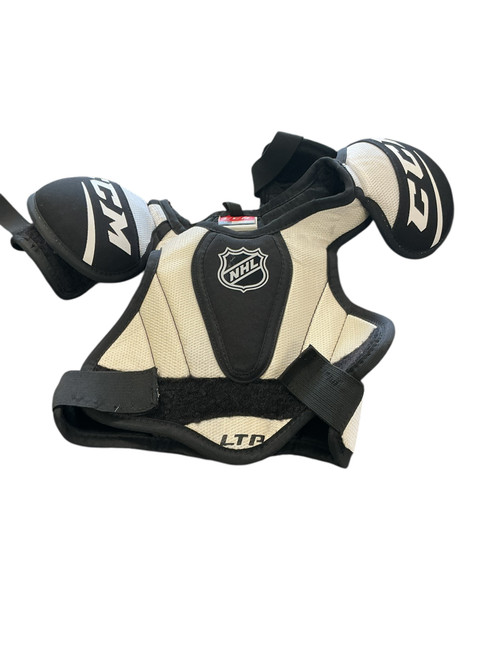 Vist Large View of Product Image Which is Used CCM LTP Youth Shoulder Pads LG