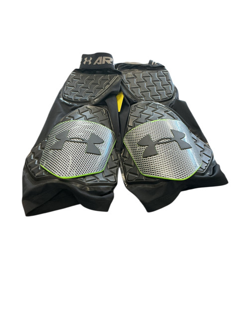 Vist Large View of Product Image Which is Used Under Armour HEX BLACK HIPS AND THIGH PROTECTION FB Girdles Black LG