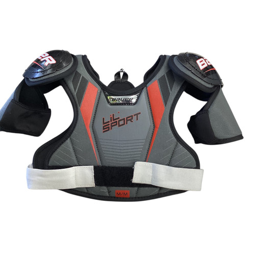 Vist Large View of Product Image Which is Used Bauer LIL SPORT Junior Shoulder Pads MD