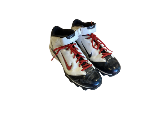 Vist Large View of Product Image Which is Used Nike Adult FB Cleats White Senior 12
