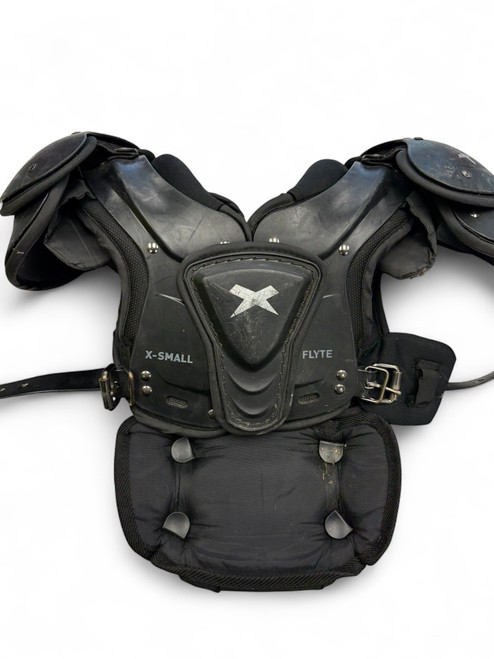 Vist Large View of Product Image Which is Used Xenith FLYTE FB Shoulder Pads Black XS