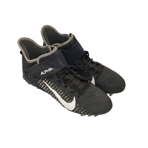 Vist Large View of Product Image Which is Used Nike ALPHA Adult FB Cleats Black Senior 10.5