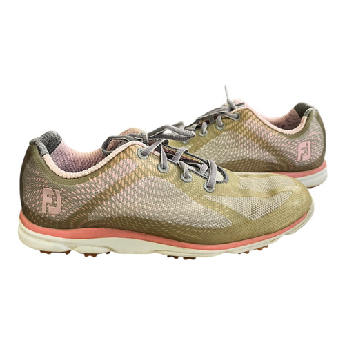 Used Foot Joy Womens Golf Shoes Pink Senior 6.5 11820-S000048082 Vist Large View of Product Image Which is Used Foot Joy Womens Golf Shoes Pink Senior 6.5