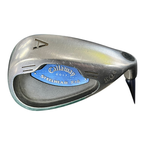 Used Callaway STEELHEAD X16 Golf Wedge Womens RH Gap/Approach Wedge 11820-S000048090 Vist Large View of Product Image Which is Used Callaway STEELHEAD X16 Golf Wedge Womens RH Gap/Approach Wedge