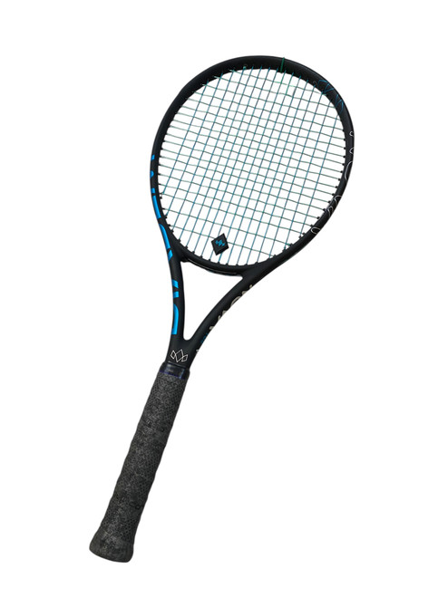 Vist Large View of Product Image Which is Used Diadem NOVA 100 V3 Adult Tennis Racquet Black 4 3/8"