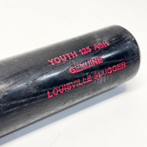 Vist Large View of Product Image Which is Used Louisville Slugger YOUTH 125 ASH BB/SB Wood Bat Black 29"