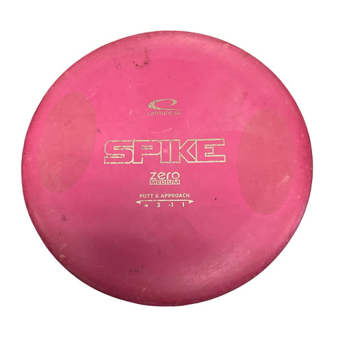 Used Latitude 64 SPIKE Disc Golf Putter Pink 11794-S000268168 Vist Large View of Product Image Which is Used Latitude 64 SPIKE Disc Golf Putter Pink