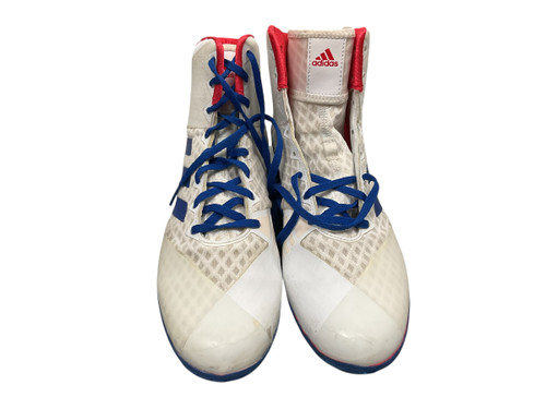 Used Adidas Wrestling Shoes White Senior 9.5 Vist Large View of Product Image Which is Used Adidas Wrestling Shoes White Senior 9.5