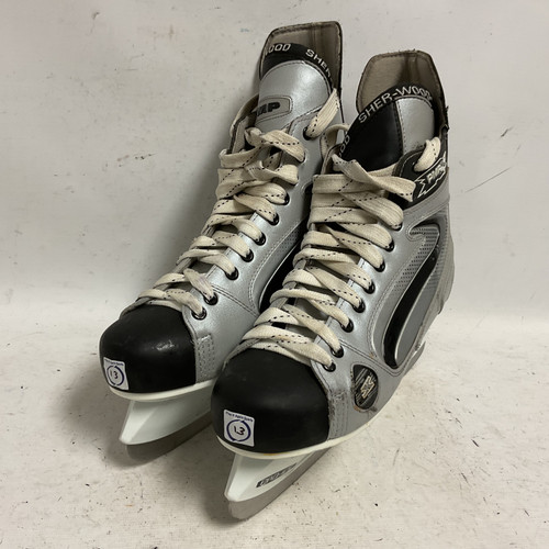 Used Sher-wood PMP X4 Senior Hockey Skate Senior 13 11855-S000193525 Vist Large View of Product Image Which is Used Sher-wood PMP X4 Senior Hockey Skate Senior 13