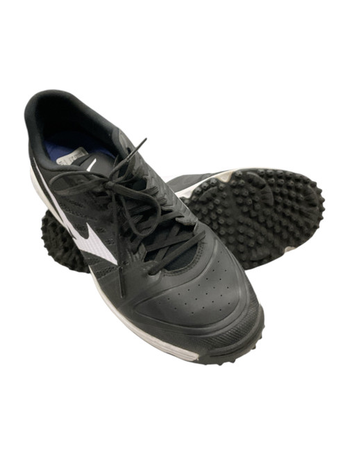 Vist Large View of Product Image Which is Used Mizuno TURF CLEAT BB/SB Cleats Black Senior 10.5