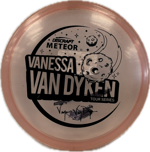 Used Discraft METEOR Disc Golf Mid Range Coral 11894-S000038030 Vist Large View of Product Image Which is Used Discraft METEOR Disc Golf Mid Range Coral
