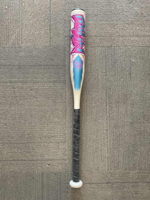 Vist Large View of Product Image Which is Used Wilson NITRO BB/SB Fastpitch Bat White 27"