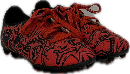 Vist Large View of Product Image Which is Used Puma Soccer Cleats Red And Black Youth 11.0