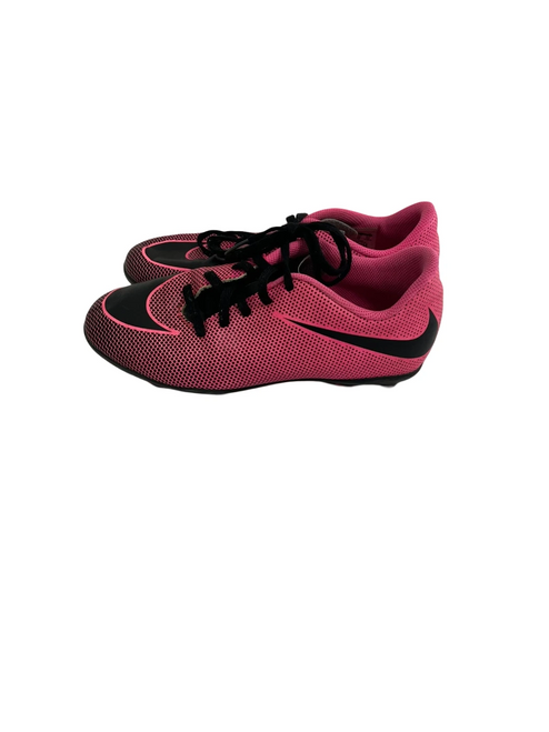 Vist Large View of Product Image Which is Used Nike Bravata Jr 4 Soccer Cleats Pink