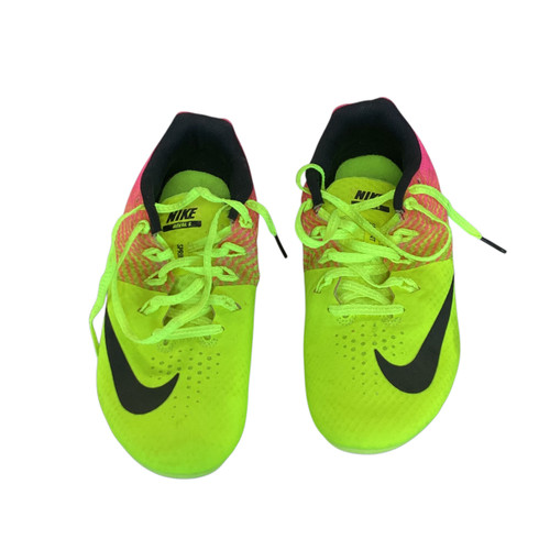 Vist Large View of Product Image Which is Used Nike Track & Field Cleats Adult Neon Green Senior 8