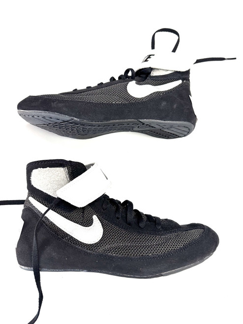 Vist Large View of Product Image Which is Used Nike SIDE SWEEP Wrestling Shoes Black Senior 6.5