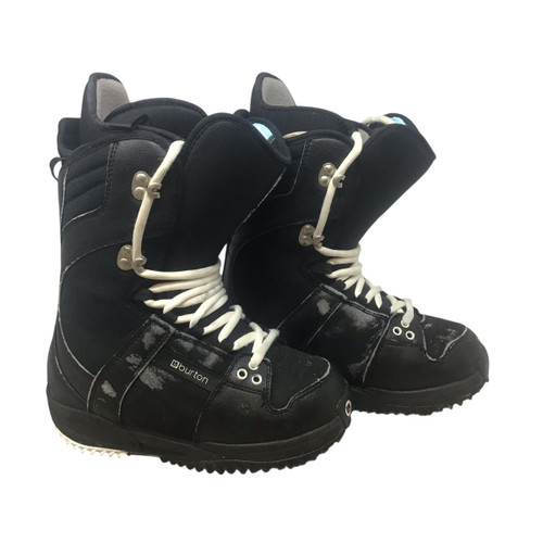 Vist Large View of Product Image Which is Used Burton FREESTYLE Womens Snowboard Boots Black Senior 5.5