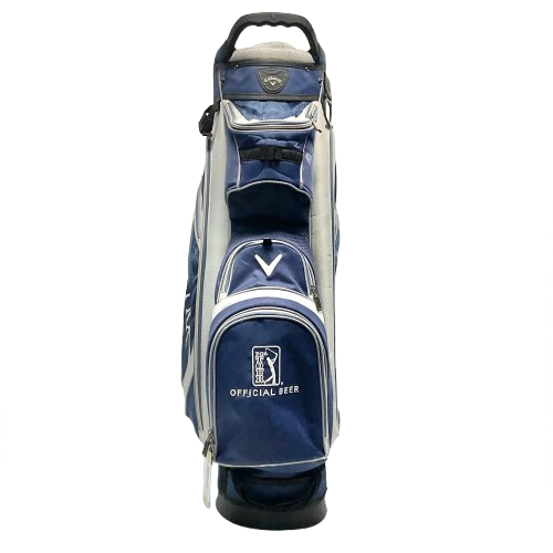 Vist Large View of Product Image Which is Used Callaway MICHELOB ULTRA Mens Cart Bag Grey And Navy Blue