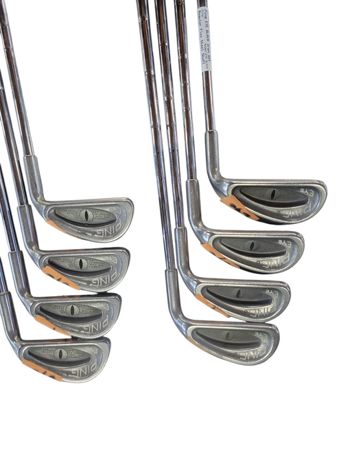 Used Ping EYE BLACK Mens Iron Set RH 3I-PW 11708-S000185669 Vist Large View of Product Image Which is Used Ping EYE BLACK Mens Iron Set RH 3I-PW