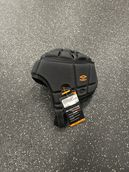 Vist Large View of Product Image Which is Used Shock DR SHOWTIME PRO HEADGEAR FB Helmet Black LG