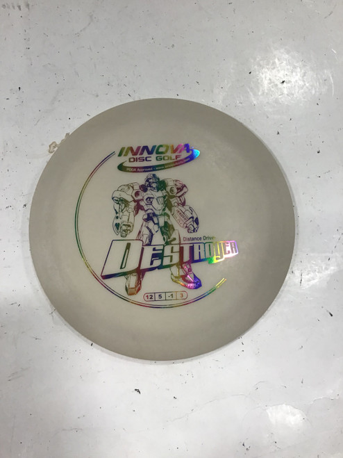 Vist Large View of Product Image Which is Used Innova DX DESTROYER Disc Golf Driver White 176g