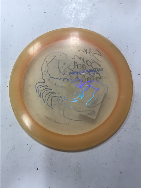 Vist Large View of Product Image Which is Used Millennium QUANTUM SCORPIUS Disc Golf Driver Orange 172g