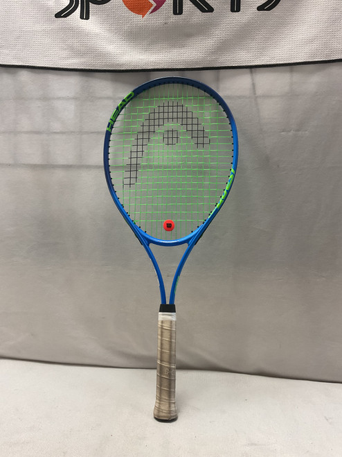 Vist Large View of Product Image Which is Used Head CONQUEST TI Adult Tennis Racquet Royal Blue 4 3/8"