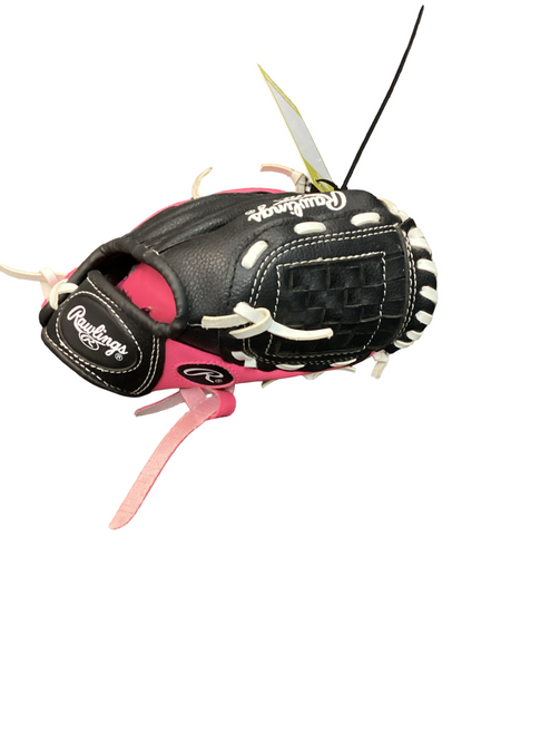 Vist Large View of Product Image Which is Used Rawlings PLAYER SERIES BB/SB Glove T-ball Black 8"