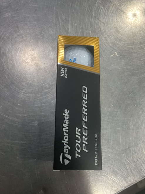 Used Taylormade TOUR PREFERRED 3 Ball - Golf Ball Sleeve White 11614-S000224262 Vist Large View of Product Image Which is Used Taylormade TOUR PREFERRED 3 Ball - Golf Ball Sleeve White