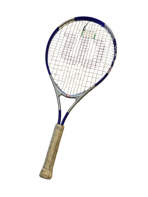 Vist Large View of Product Image Which is Used Wilson TOUR Junior Tennis Racquet Navy Blue 19"