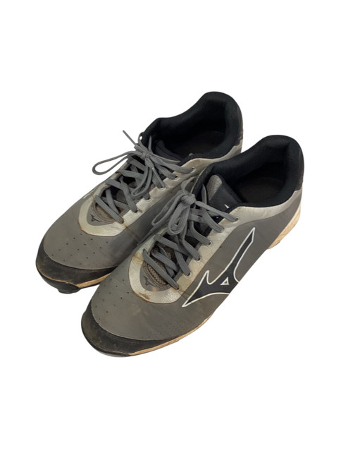 Vist Large View of Product Image Which is Used Mizuno GREY/BLACK BB/SB CLEAT BB/SB Cleats Grey Senior 11.5