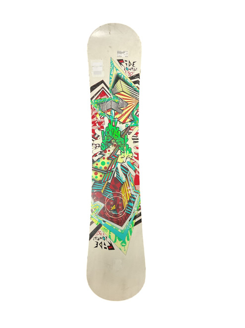 Vist Large View of Product Image Which is Used Ride LOWRIDE Boys Snowboard Only White 130 cm
