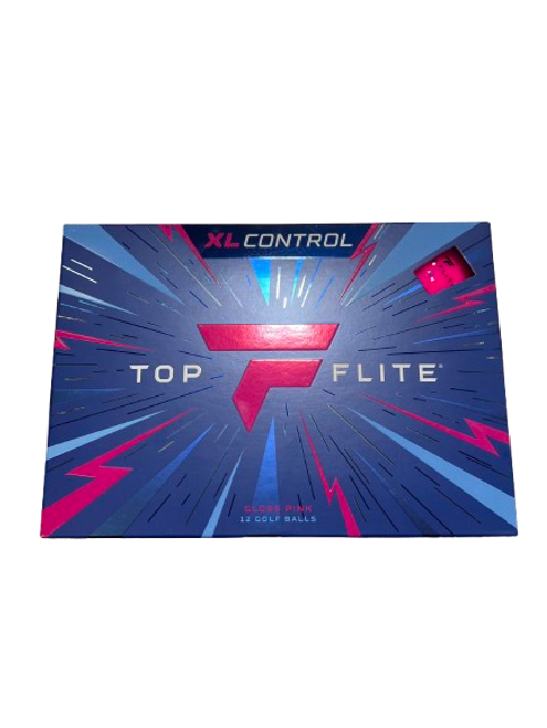 Vist Large View of Product Image Which is Used Top Flite XL CONTROL GLOSS PINK 12 Pack - Golf Balls