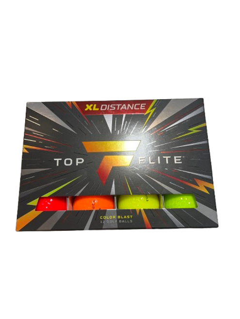 Vist Large View of Product Image Which is Used Top Flite XL DISTANCE COLOR BLAST 12 Pack - Golf Balls