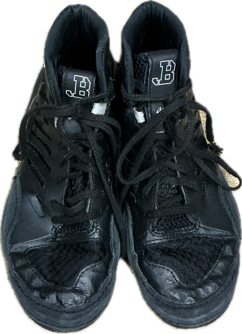 Vist Large View of Product Image Which is Used Asics Wrestling Shoes Black Junior 03
