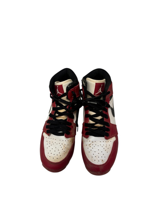 Used Nike Jordan 1 Mid HF6883-106 Baseball Cleats Red Junior 05.5 11731-S000150246 Vist Large View of Product Image Which is Used Nike Jordan 1 Mid HF6883-106 Baseball Cleats Red Junior 05.5